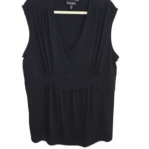 Fashion Bug Black Sleeveless Blouse, Super Soft
